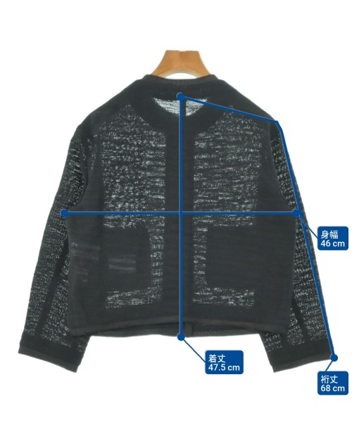 23区（ニジューサンク）ノーカラージャケット 黒 サイズ:32(XXS位) レディース/2200639348094