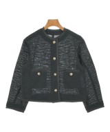 23区（ニジューサンク）ノーカラージャケット 黒 サイズ:32(XXS位) レディース/2200639348094