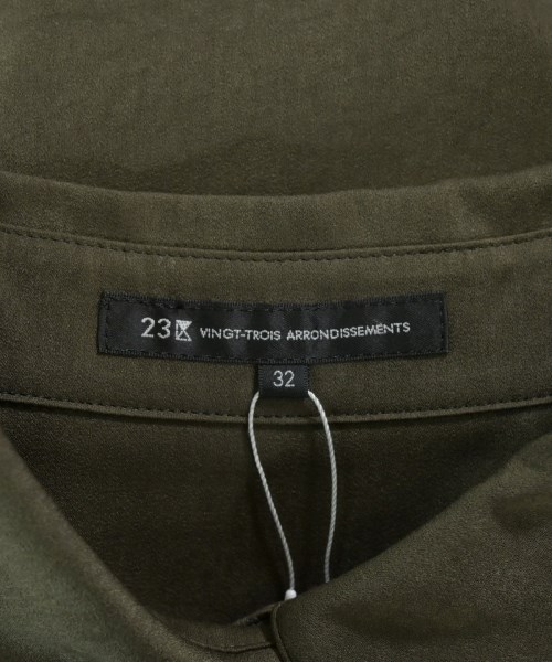23区（ニジューサンク）カジュアルシャツ カーキ サイズ:32(XS位) レディース/2200639348117