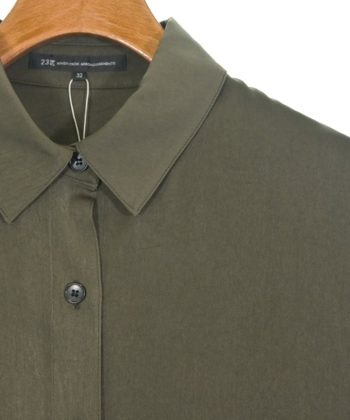 23区（ニジューサンク）カジュアルシャツ カーキ サイズ:32(XS位) レディース/2200639348117