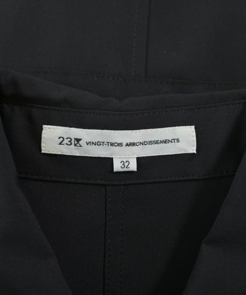 23区（ニジューサンク）カジュアルシャツ 黒 サイズ:32(XS位) レディース/2200639348131