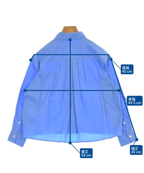 23区（ニジューサンク）カジュアルシャツ 青 サイズ:32(XS位) レディース/2200639348148