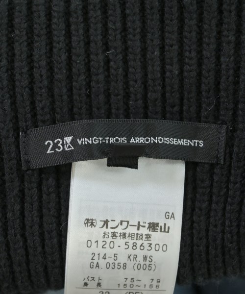 23区（ニジューサンク）ニット・セーター 黒 サイズ:32(XXS位) レディース/2200641602085