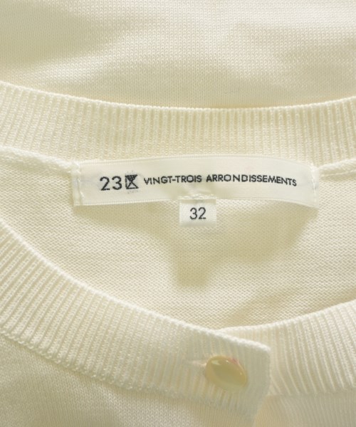 23区（ニジューサンク）カーディガン 白 サイズ:32(XS位) レディース/2200648687139
