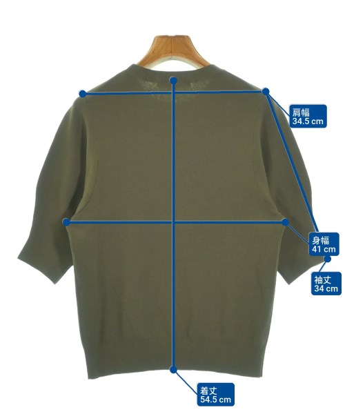 23区（ニジューサンク）ニット・セーター カーキ サイズ:38(M位) レディース/2200638904048