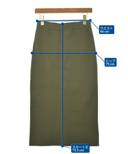 23区（ニジューサンク）ロング・マキシ丈スカート カーキ サイズ:38(M位) レディース/2200638904062
