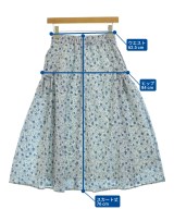 組曲（クミキョク）ロング・マキシ丈スカート 青 サイズ:2(M位) レディース/2200640877279