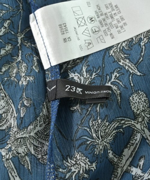 23区（ニジューサンク）ブラウス 紺 サイズ:38(M位) レディース/2200640877477