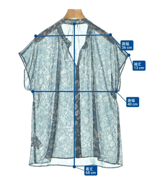 23区（ニジューサンク）ブラウス 紺 サイズ:38(M位) レディース/2200640877477