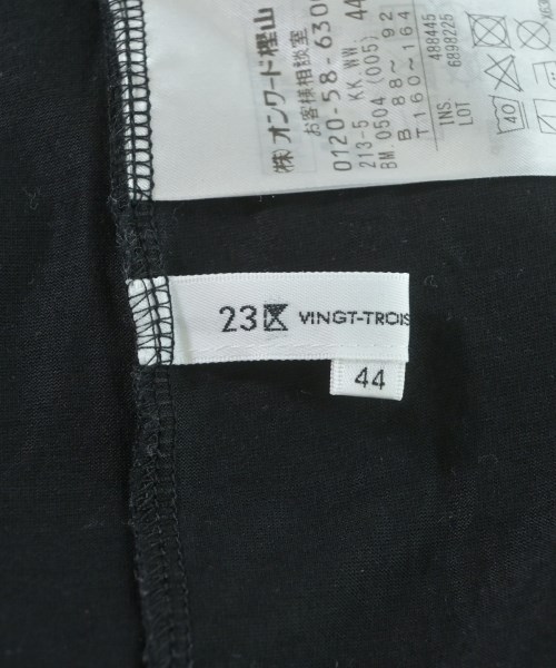 23区（ニジューサンク）Tシャツ・カットソー 黒 サイズ:44(XL位) レディース/2200646197159