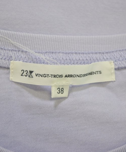 23区（ニジューサンク）Tシャツ・カットソー 紫 サイズ:38(M位) レディース/2200654358092