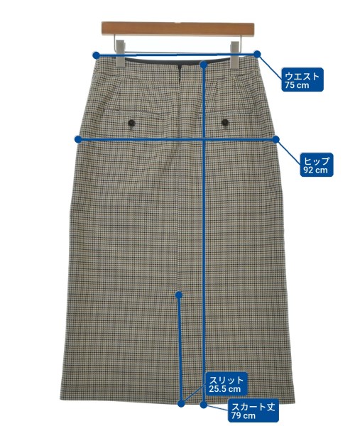 23区（ニジューサンク）ロング・マキシ丈スカート ベージュ サイズ:44(L位) レディース/2200654358115