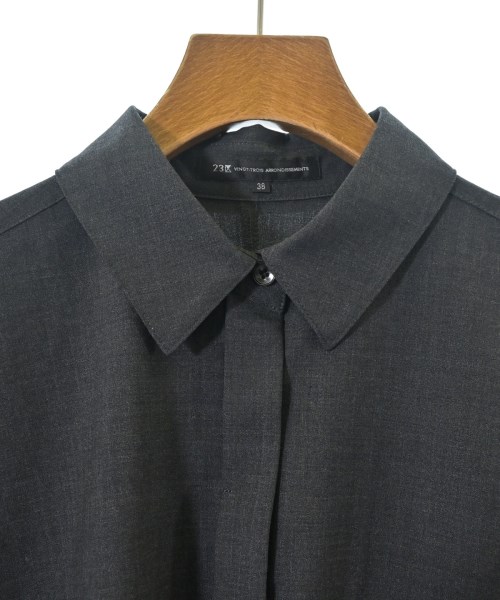 23区（ニジューサンク）カジュアルシャツ グレー サイズ:38(M位) レディース/2200659960047