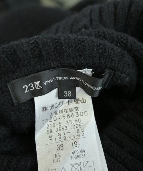 23区（ニジューサンク）ニット・セーター 黒 サイズ:38(M位) レディース/2200660453095
