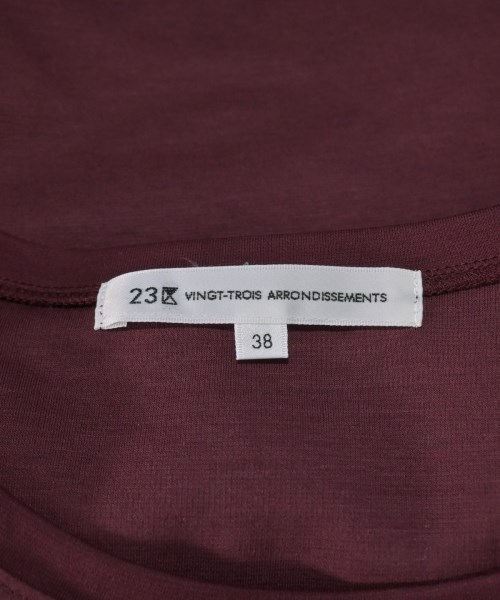 23区（ニジューサンク）Tシャツ・カットソー 赤 サイズ:38(M位) レディース/2200659933232