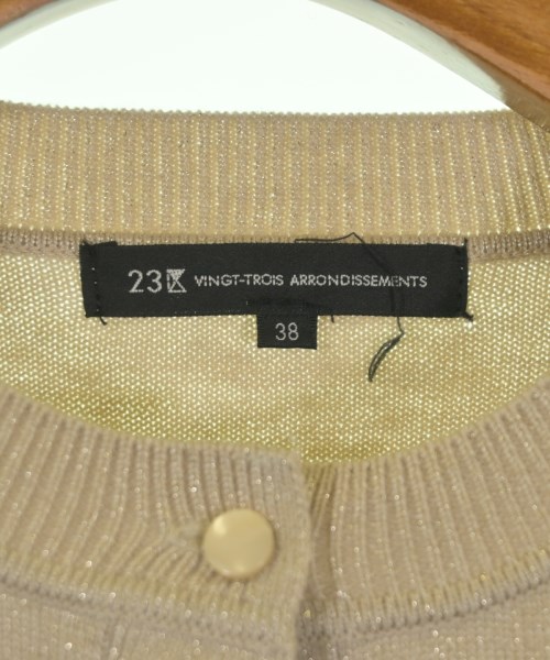 23区（ニジューサンク）カーディガン ベージュ サイズ:38(M位) レディース/2200663423101