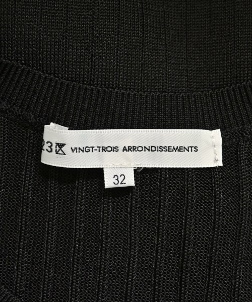 23区（ニジューサンク）カーディガン 黒 サイズ:32(XS位) レディース/2200665117268