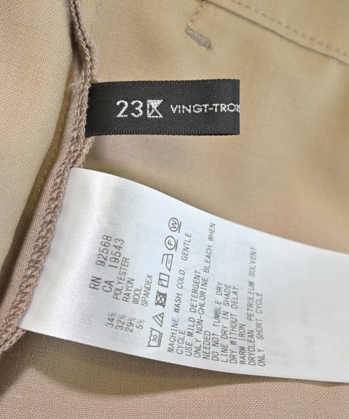 23区（ニジューサンク）スラックス ベージュ サイズ:36(S位) レディース/2200665159084