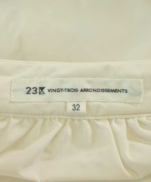 23区（ニジューサンク）ブラウス 白 サイズ:32(XS位) レディース/2200664120115