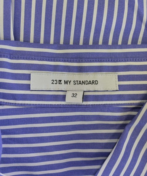 23区（ニジューサンク）カジュアルシャツ 青 サイズ:32(XS位) レディース/2200665136160