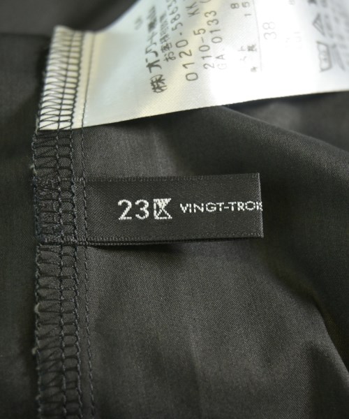 23区（ニジューサンク）カジュアルシャツ 黒 サイズ:38(M位) レディース/2200666528032