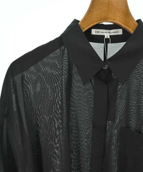 23区（ニジューサンク）シャツワンピース 黒 サイズ:38(M位) レディース/2200666528056