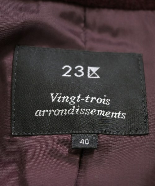 23区（ニジューサンク）コート 赤 サイズ:40(M位) レディース/2200670865017