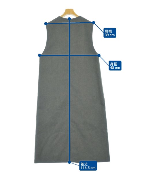 23区（ニジューサンク）ワンピース グレー サイズ:38(M位) レディース/2200671243012