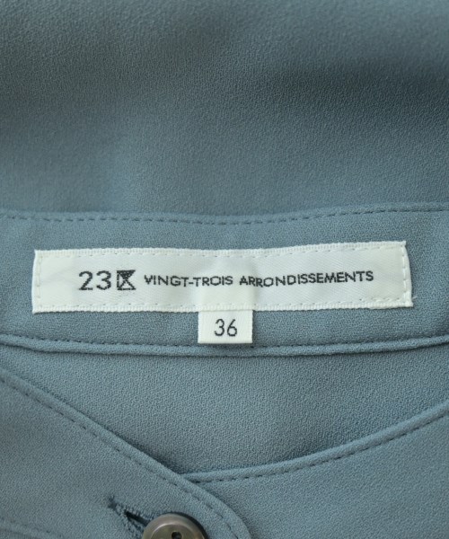 23区（ニジューサンク）シャツワンピース 青 サイズ:36(S位) レディース/2200671243029