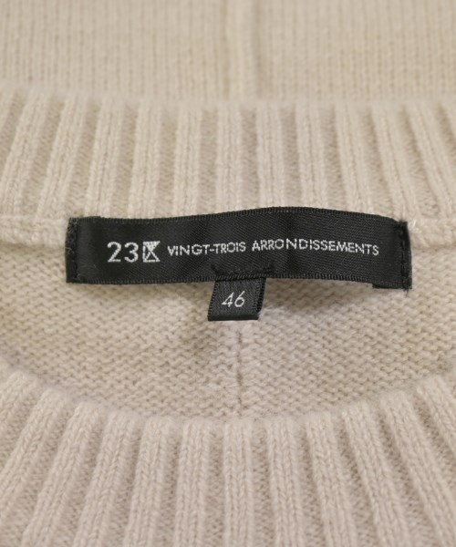 23区（ニジューサンク）ニット・セーター ベージュ サイズ:46(XL位) レディース/2200722964064