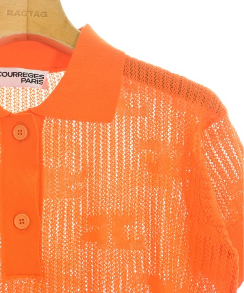 courreges（クレージュ）ポロシャツ オレンジ サイズ:S レディース