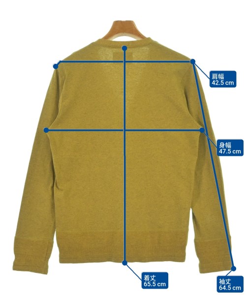 LOUNGE LIZARD（ラウンジリザード）カーディガン 黄 サイズ:3(L位) メンズ/2200525901020