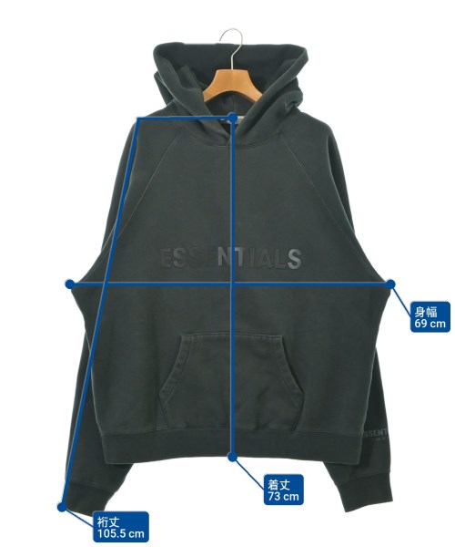 Fear of God ESSENTIALS（フィアオブゴッド　エッセンシャルス）パーカー 緑 サイズ:XL メンズ/2200636801080