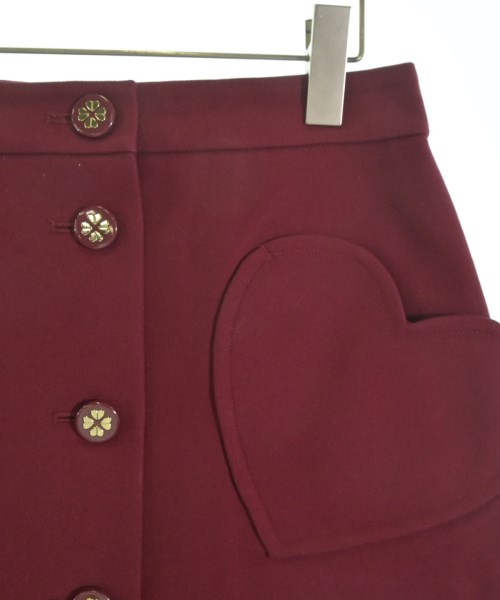 kate spade new york（ケイトスペードニューヨーク）ミニスカート 赤 サイズ:2(S位) レディース/2200633666101