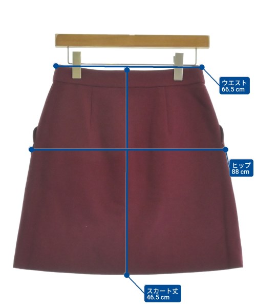 kate spade new york（ケイトスペードニューヨーク）ミニスカート 赤 サイズ:2(S位) レディース/2200633666101