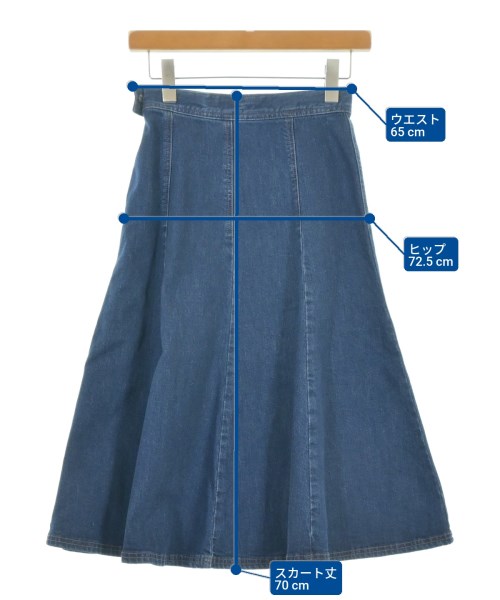 kate spade new york（ケイトスペードニューヨーク）ロング・マキシ丈スカート 青 サイズ:00(XS位) レディース/2200630302224