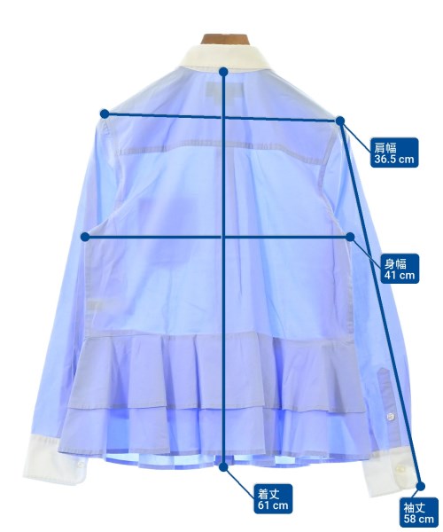 kate spade new york（ケイトスペードニューヨーク）カジュアルシャツ 青 サイズ:XS レディース/2200670909070