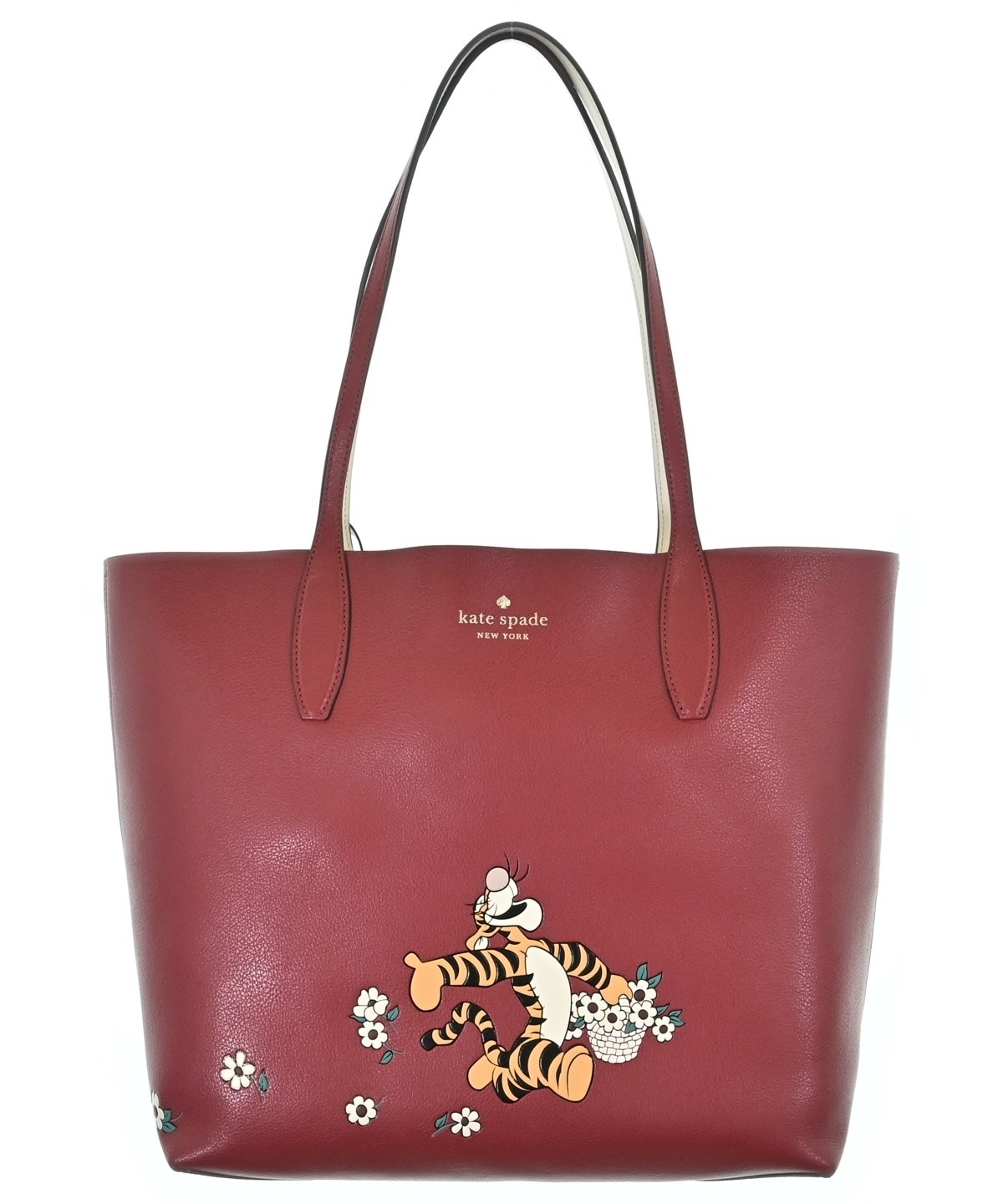 ケイトスペード  トートバッグ レッド  Kate Spade 肩掛け 花柄 kate spade new york（ケイトスペードニューヨーク）トートバッグ 赤
