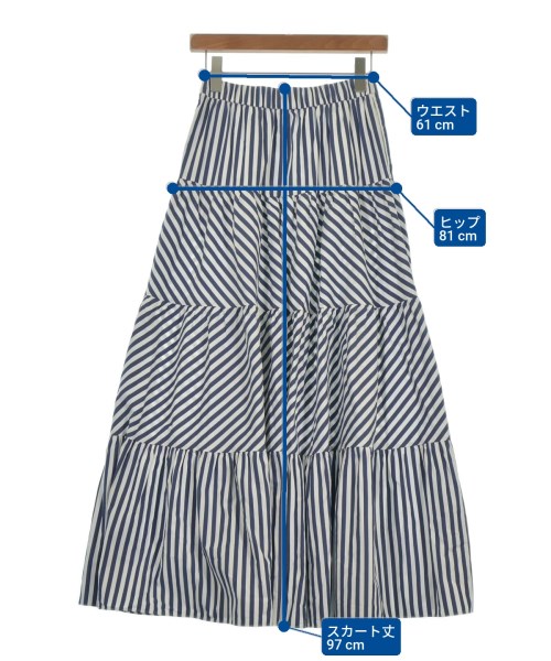 kate spade new york（ケイトスペードニューヨーク）ロング・マキシ丈スカート 紺 サイズ:XS レディース/2200688053031