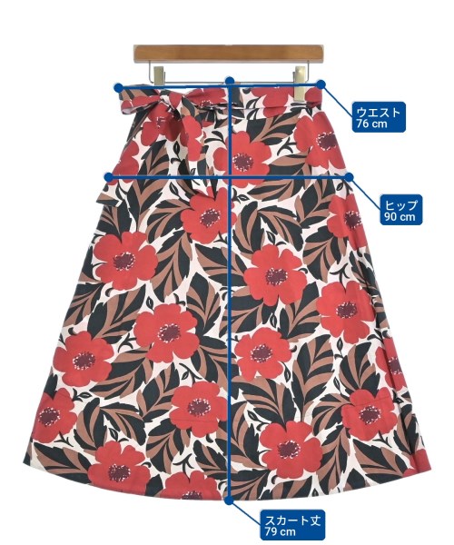 kate spade new york（ケイトスペードニューヨーク）ロング・マキシ丈スカート 赤 サイズ:4(M位) レディース/2200697489036