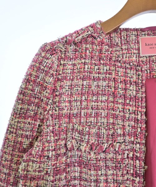 kate spade new york（ケイトスペードニューヨーク）ノーカラージャケット ピンク サイズ:4(M位) レディース/2200704521124