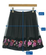 kate spade new york（ケイトスペードニューヨーク）ひざ丈スカート 黒 サイズ:0(XS位) レディース/2200709939092