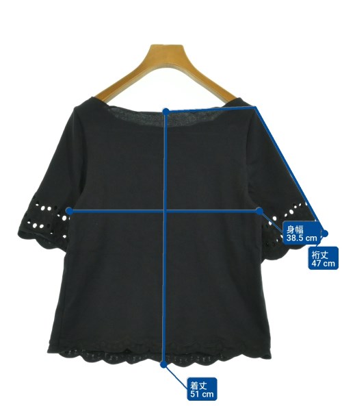 kate spade new york（ケイトスペードニューヨーク）Tシャツ・カットソー 黒 サイズ:xs レディース/2200710294203