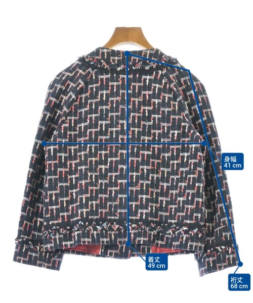 kate spade new york（ケイトスペードニューヨーク）ノーカラージャケット 紺 サイズ:2(S位) レディース/2200665652264