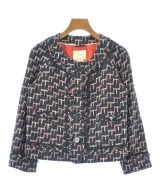 kate spade new york（ケイトスペードニューヨーク）ノーカラージャケット 紺 サイズ:2(S位) レディース/2200665652264