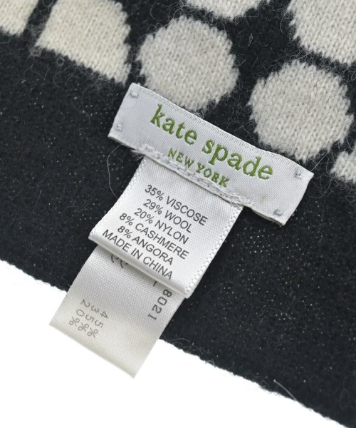 kate spade new york（ケイトスペードニューヨーク）マフラー 黒 サイズ:- レディース/2200682667081