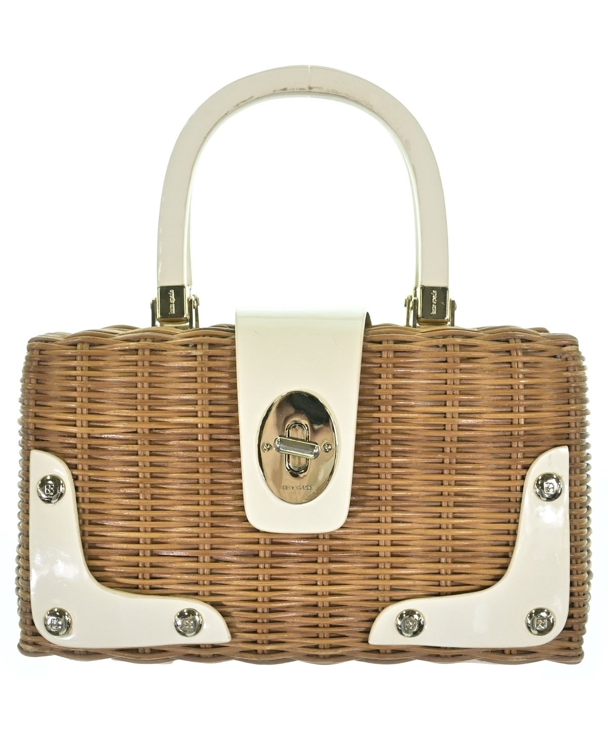 kate spade new york（ケイトスペードニューヨーク）かごバッグ 茶