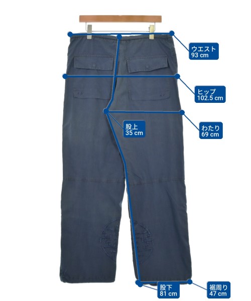maharishi リサイクル　カーゴパンツ　ミリタリー　sizeM maharishi（マハリシ）カーゴパンツ 紺 サイズ:-(L位) メンズ