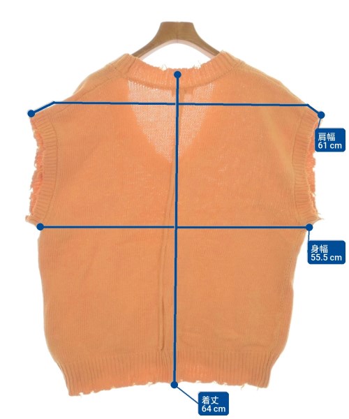 LOWRYS FARM（ローリーズファーム）ベスト オレンジ サイズ:F レディース/2200635613080