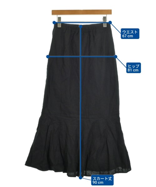 LOWRYS FARM（ローリーズファーム）ロング・マキシ丈スカート 黒 サイズ:F レディース/2200630307021